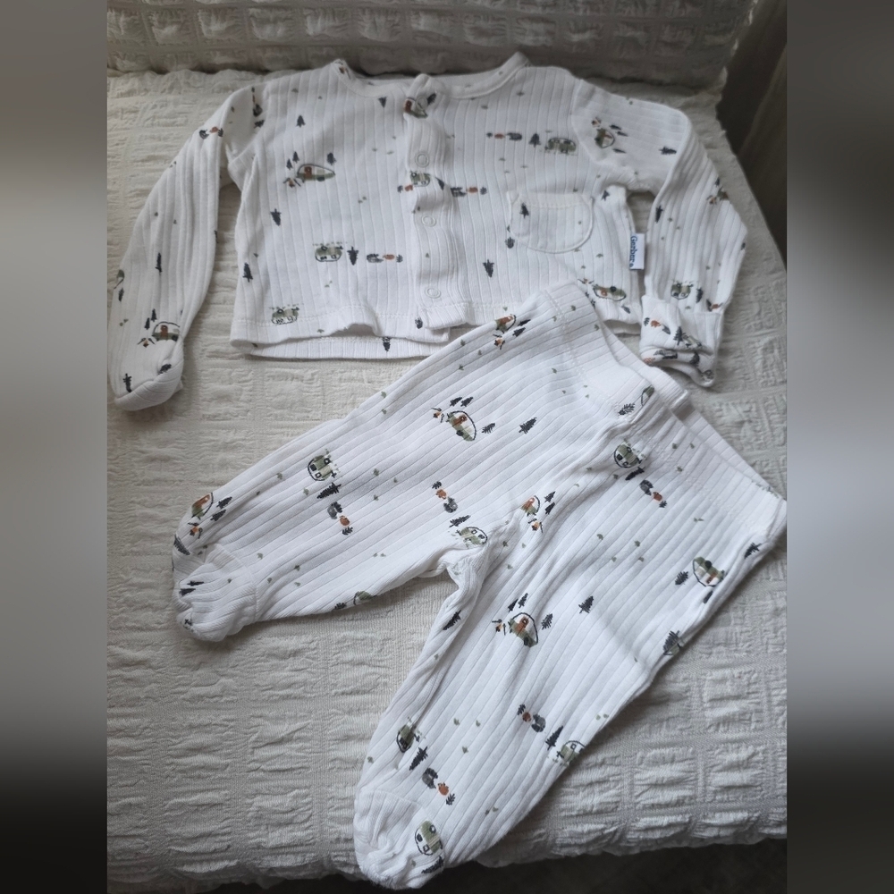 White Kids Pajamas with Fun Print